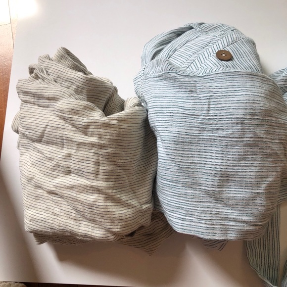 2/2 FREE PEOPLE LINEN PANTS WHITER ! - Picture 7 of 7